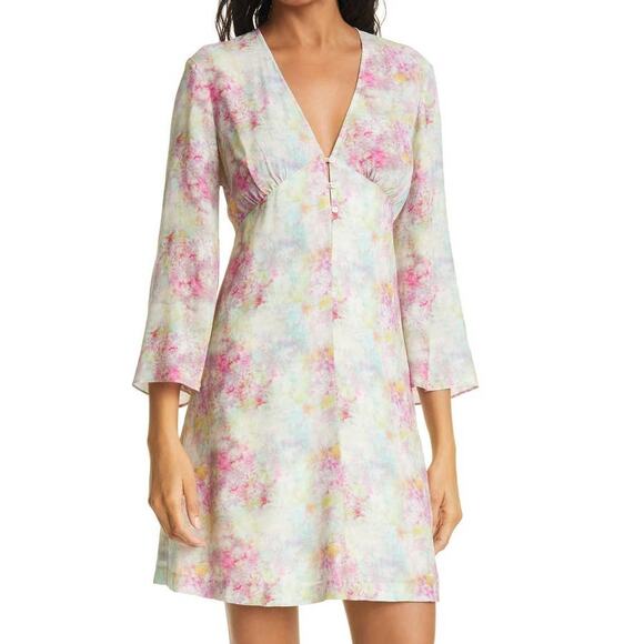 NWT! Nicole Miller Collection Opal Silk Blend Dress, Size XL - Picture 1 of 12